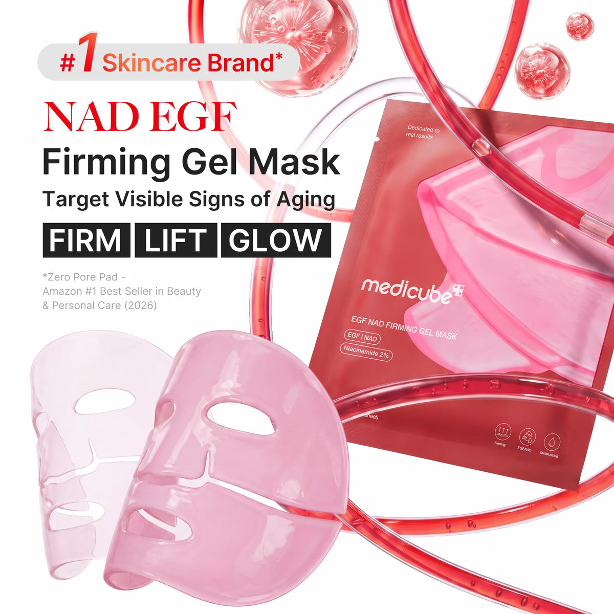 medicube Jelly Gel Mask with Salmon DNA PDRN Pink Collagen, 4EA Jansha Store