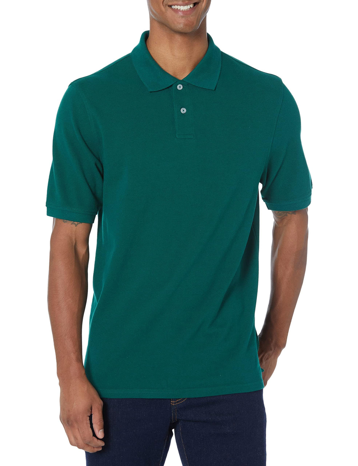 Amazon Essentials Men's Regular-Fit Cotton Pique Polo Shirt Jansha Store