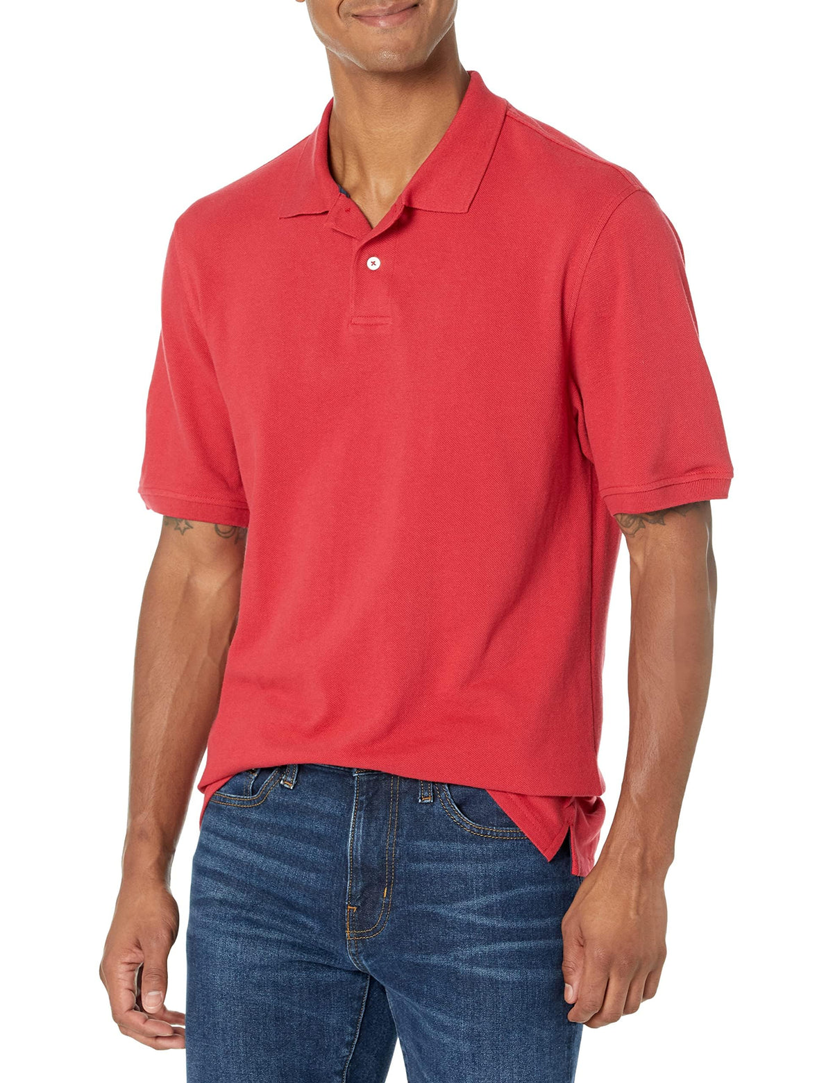 Amazon Essentials Men's Regular-Fit Cotton Pique Polo Shirt Jansha Store