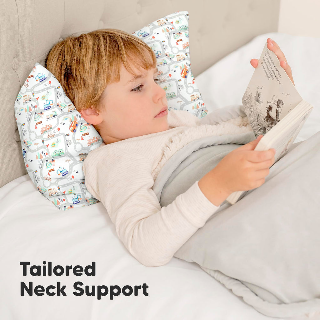Toddler Pillow with Pillowcase, 13x18 My Little Dreamy Pillow (Flora Vale) Jansha Store