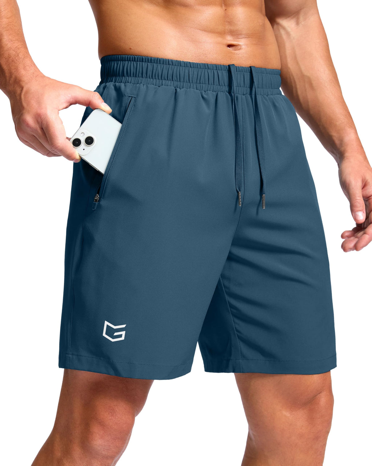 G Gradual Men's Athletic Running Shorts with 2 Zipper Pockets 7"/ 5"/ 9" Jansha Store