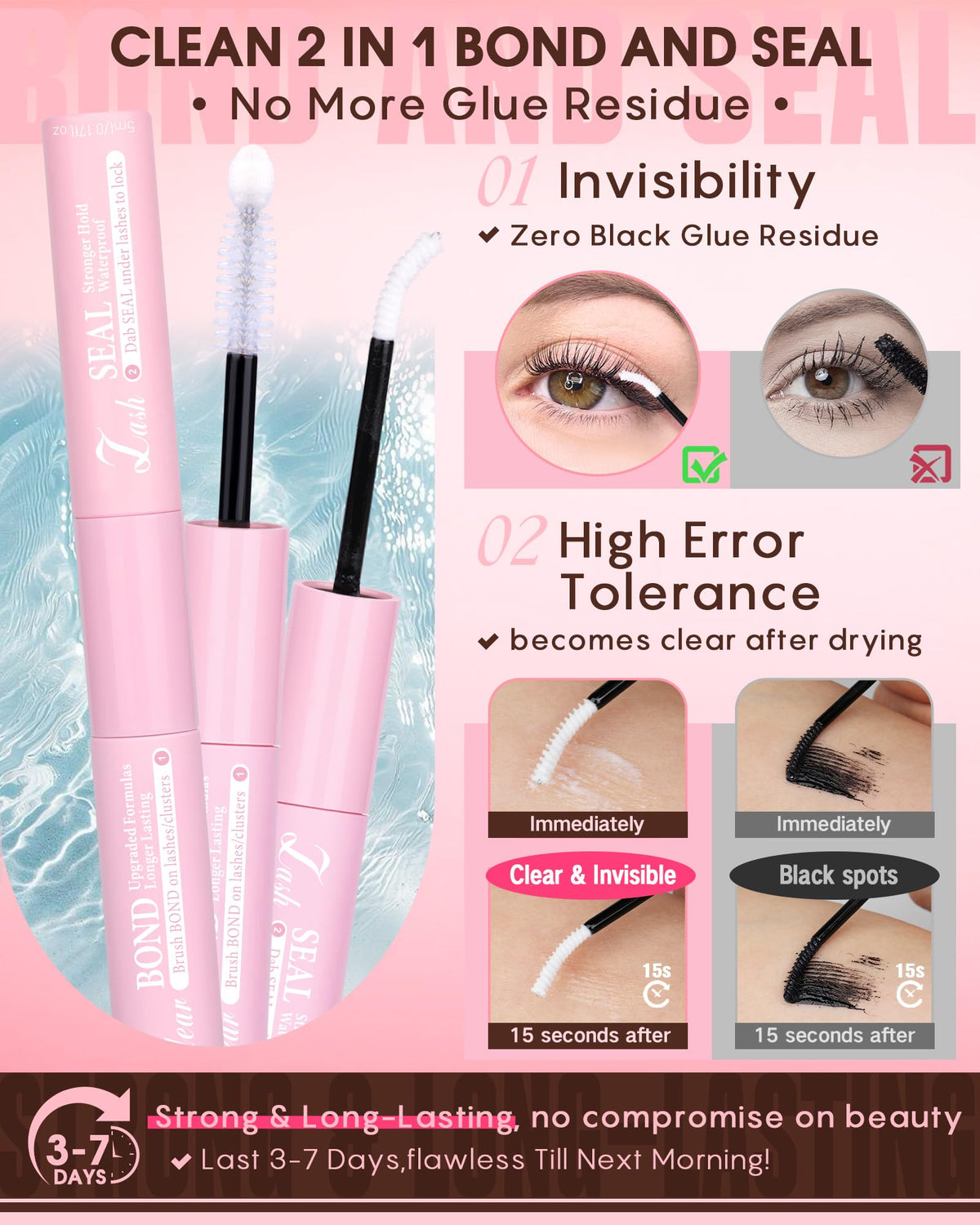 Brown Lash Clusters Natural For Soft Glam 300Pcs Wispy Lashes Cluster Eyelash Cluster Extensions C Curve Individual Lashes DIY Lash Extension Waterproof & Long - Lasting (10-16mm) Jansha Store
