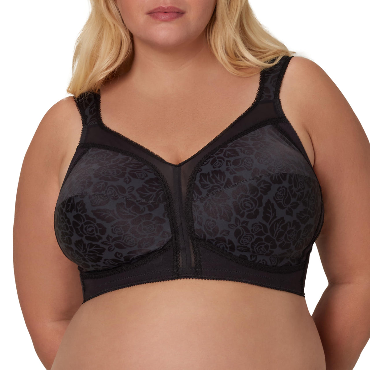 Playtex Women's Wireless Bra, 18 Hour Plus-Size Bras Available, Full Coverage, Smoothing, 4693, Single or 2-Pack Jansha Store