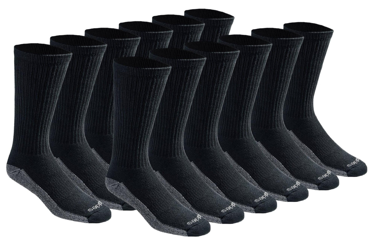 Dickies Men's Dri-tech Original Moisture Control Crew Socks, Available in M-xxl (6, 12, 18 Pairs) Jansha Store