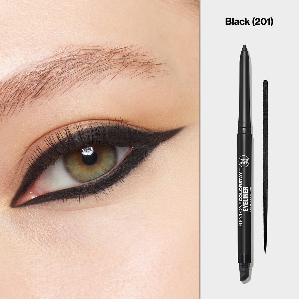 Revlon ColorStay Pencil Waterproof Eyeliner, 201 Black, 2 pack Jansha Store