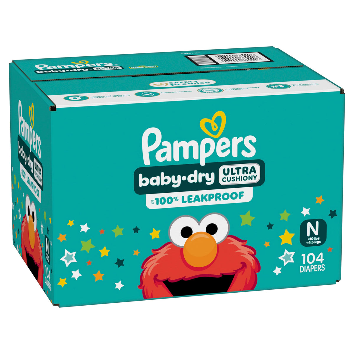 Pampers Baby Dry Ultra Cushiony Diapers, Size 3 (13-26 lbs), 104 Count, Up to 100% Leakproof (Packaging May Vary) Jansha Store