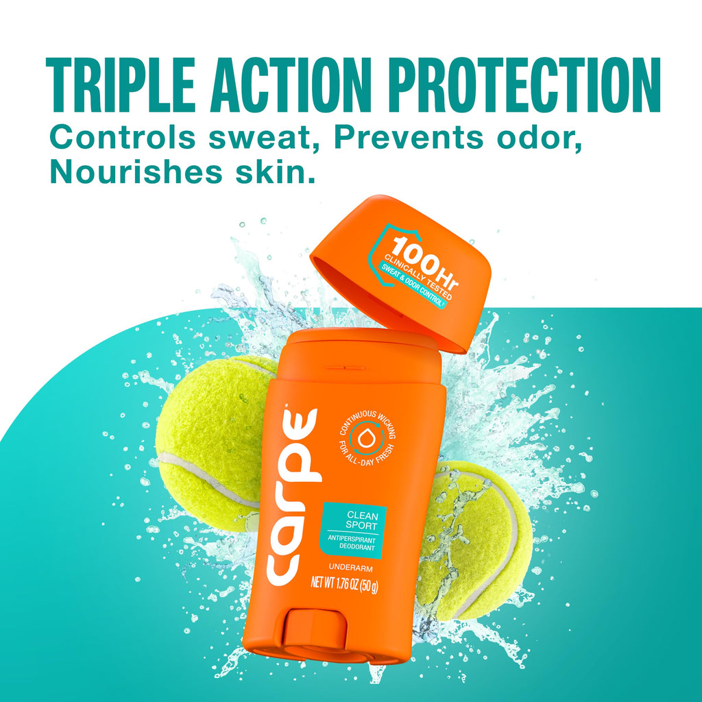 Carpe 100-Hour Antiperspirant Deodorant, Mountain Breeze - 2 Pack Jansha Store