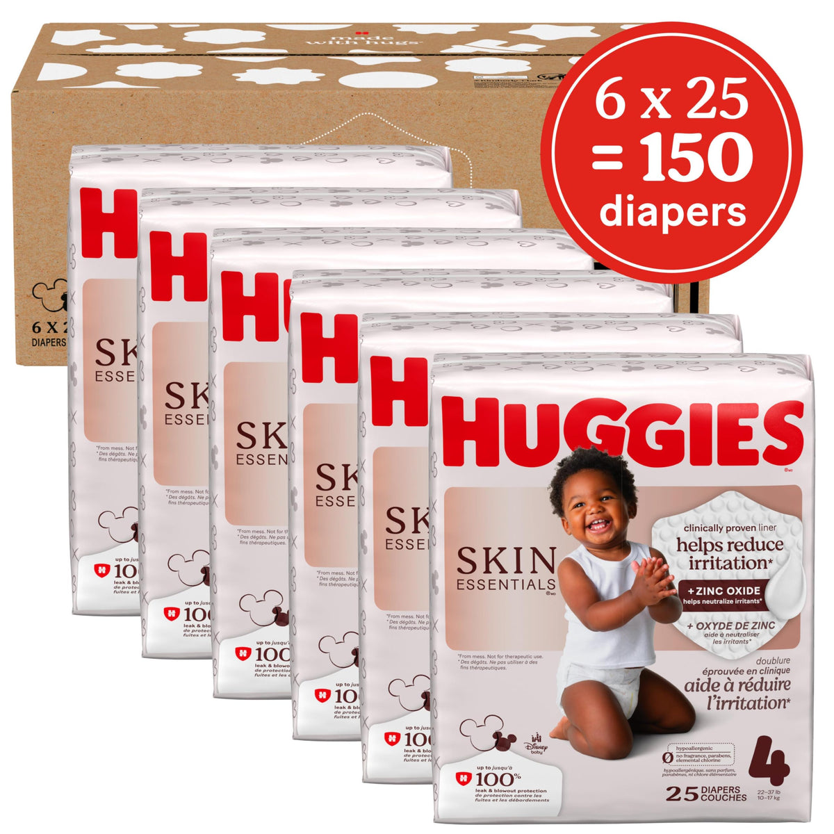 Huggies Skin Essentials Diapers Size 2, 26 Count Jansha Store