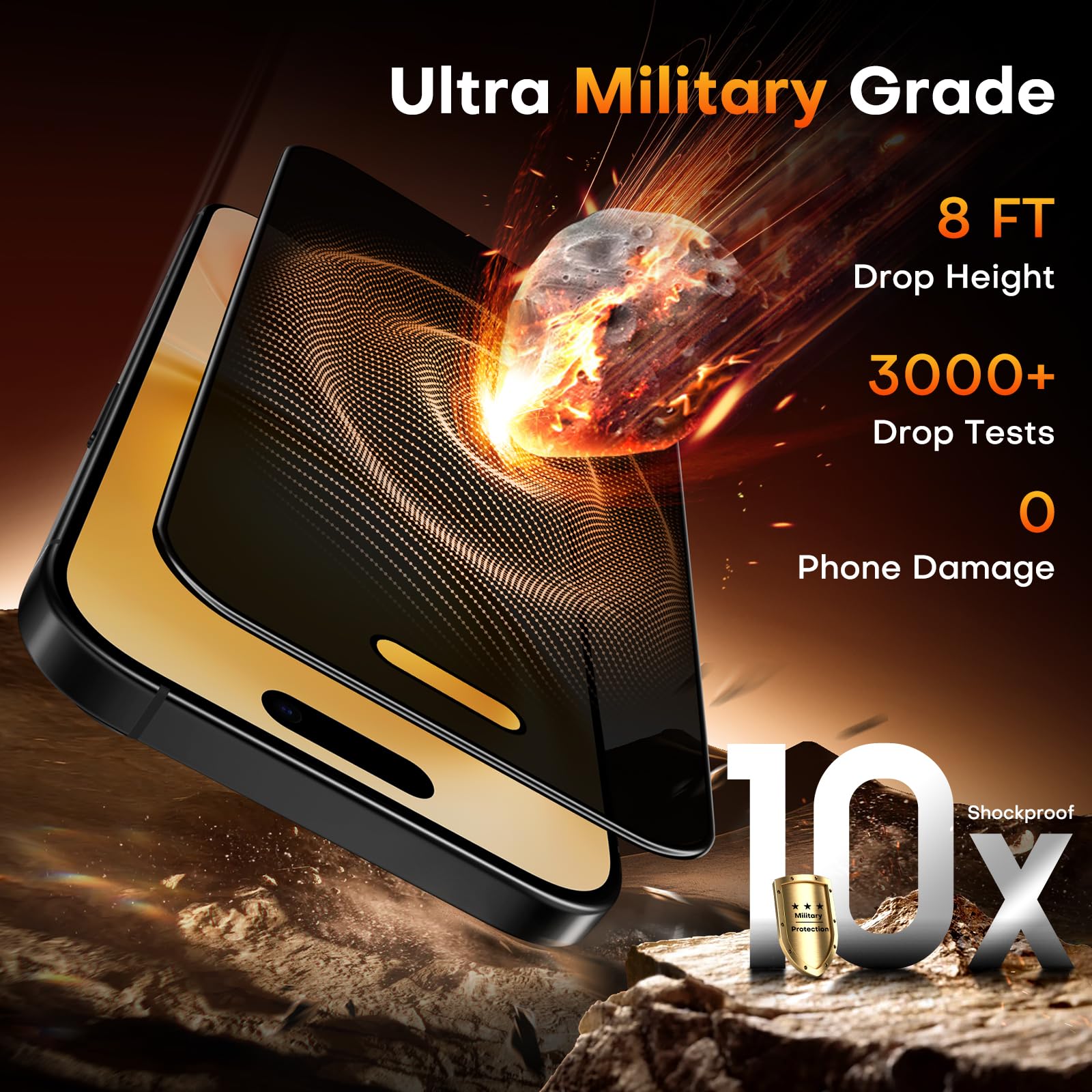 TOCOL for iPhone 17 Pro Max Screen Protector, Easy Installation Jansha Store