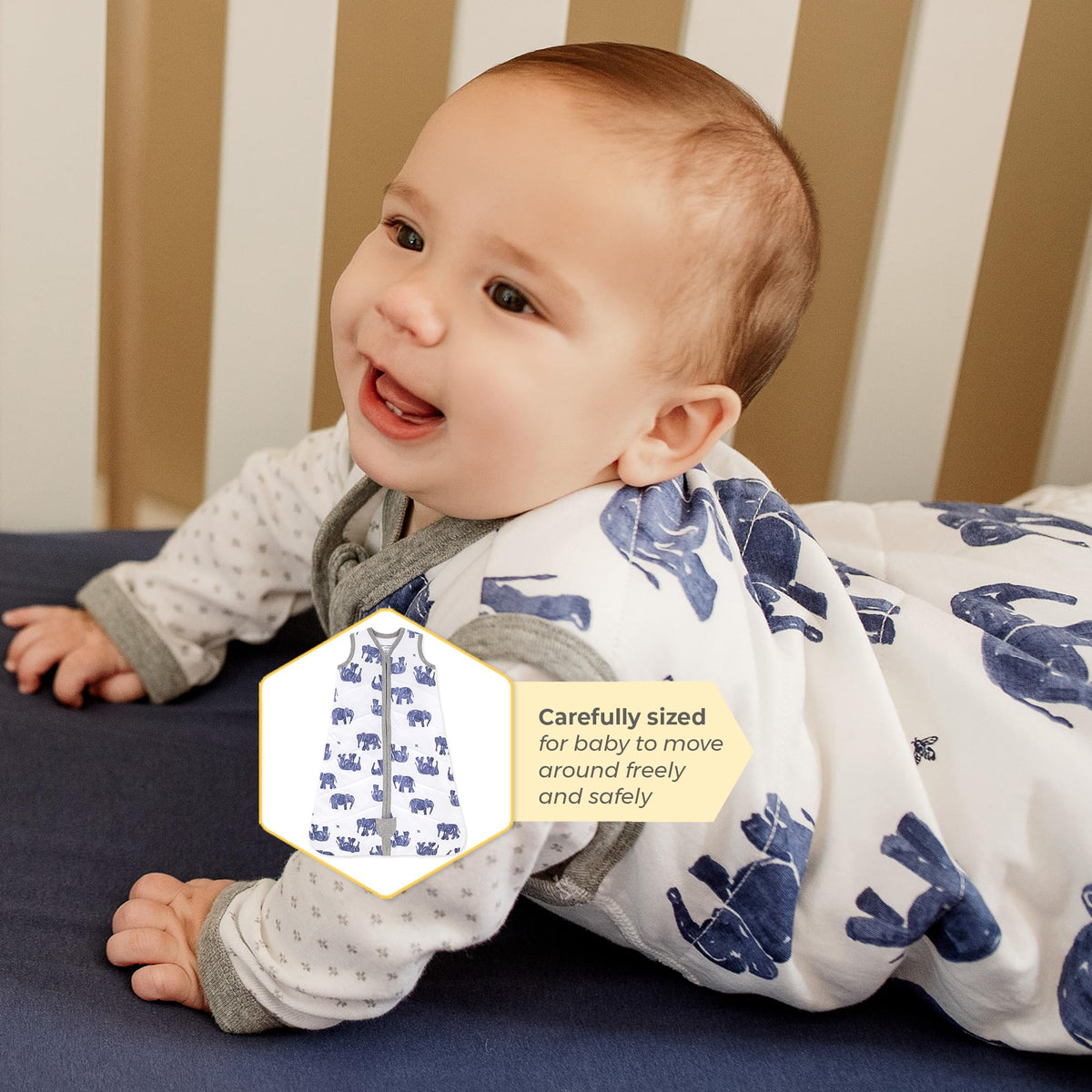 Burt's Bees Baby Infant Wearable Blanket, Organic Cotton Unisex Beekeeper - Light Weight 0.5 TOG or Medium Weight 1.5 TOG Jansha Store