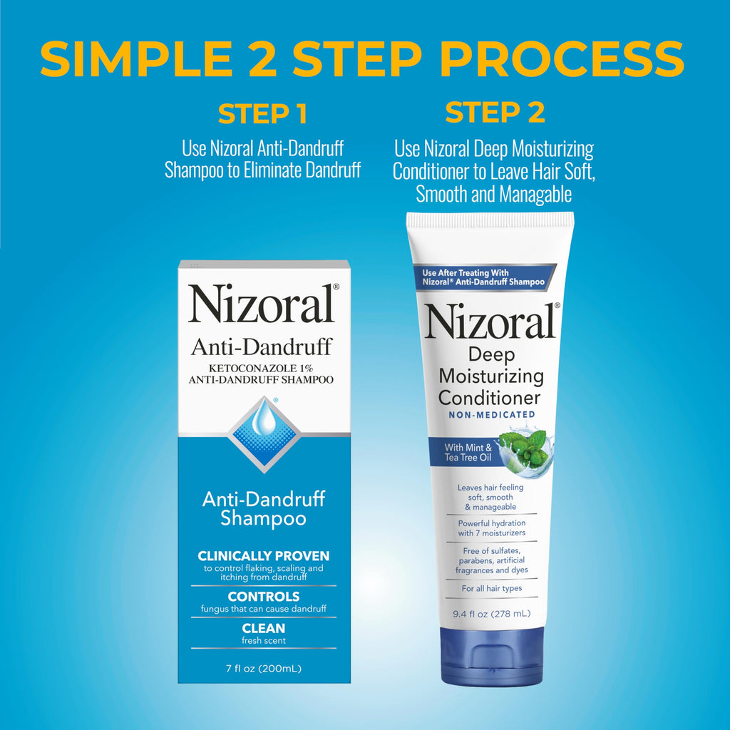 Nizoral Anti-Dandruff Shampoo with 1% Ketoconazole, Fresh Scent, 7 Fl Oz Jansha Store