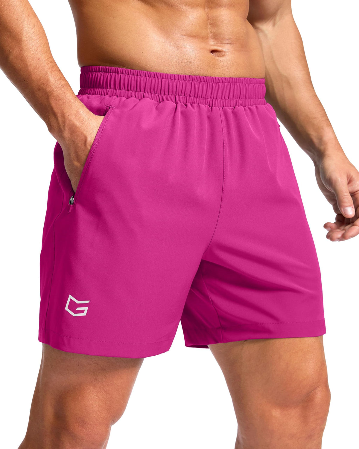 G Gradual Men's Athletic Running Shorts with 2 Zipper Pockets 7"/ 5"/ 9" Jansha Store