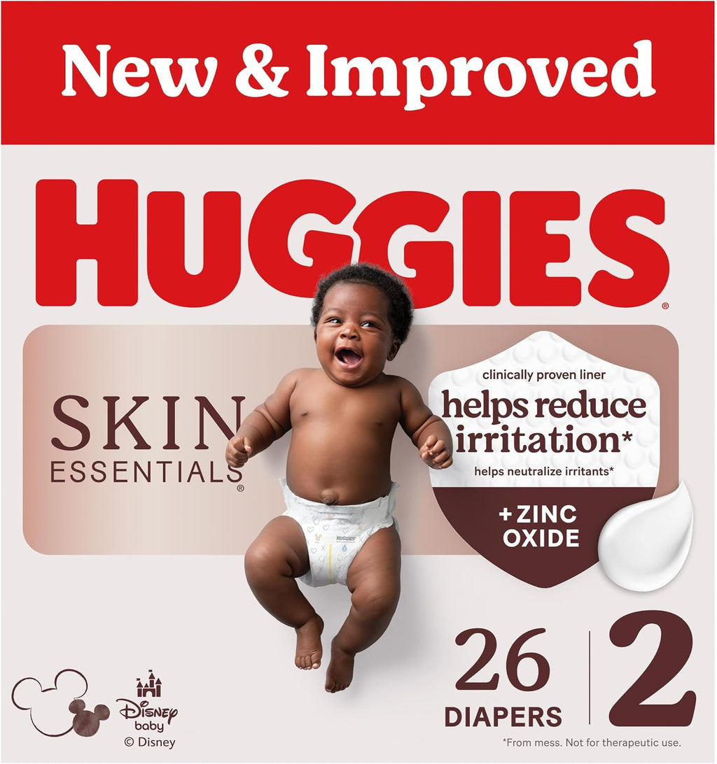 Huggies Skin Essentials Diapers Size 2, 26 Count Jansha Store