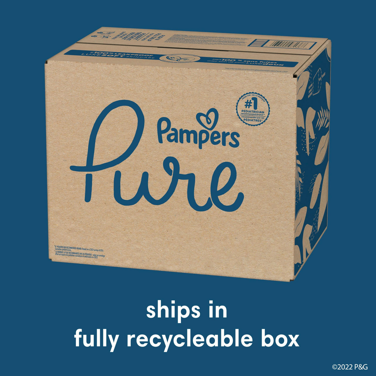 Pampers Pure Baby Diapers, Size 5 (27+ lbs), 132 Jansha Store