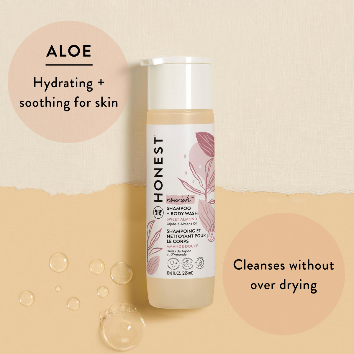 The Honest Company Shampoo & Body Wash, Tear-Free, Fragrance-Free, 10 fl oz Jansha Store