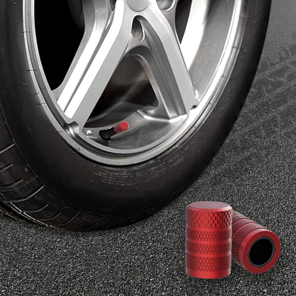 CKAuto Tire Valve Stem Caps, Aluminum Black, 4 pcs/Pack Jansha Store