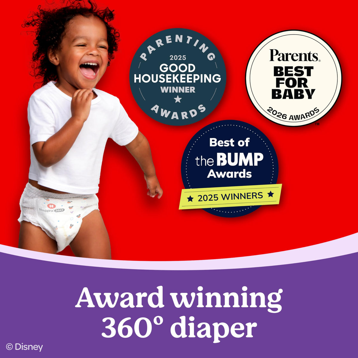 Huggies Little Movers HuggFit 360 Diapers Size 5, 128 Count (2 Packs of 64) Jansha Store