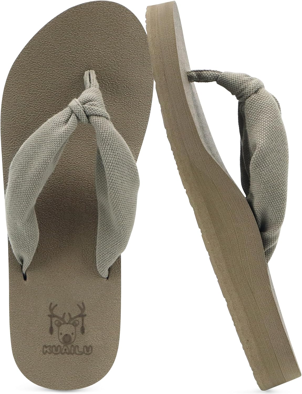 KuaiLu Flip Flops for Women with Arch Support Summer Beach Thong Sandals Jansha Store