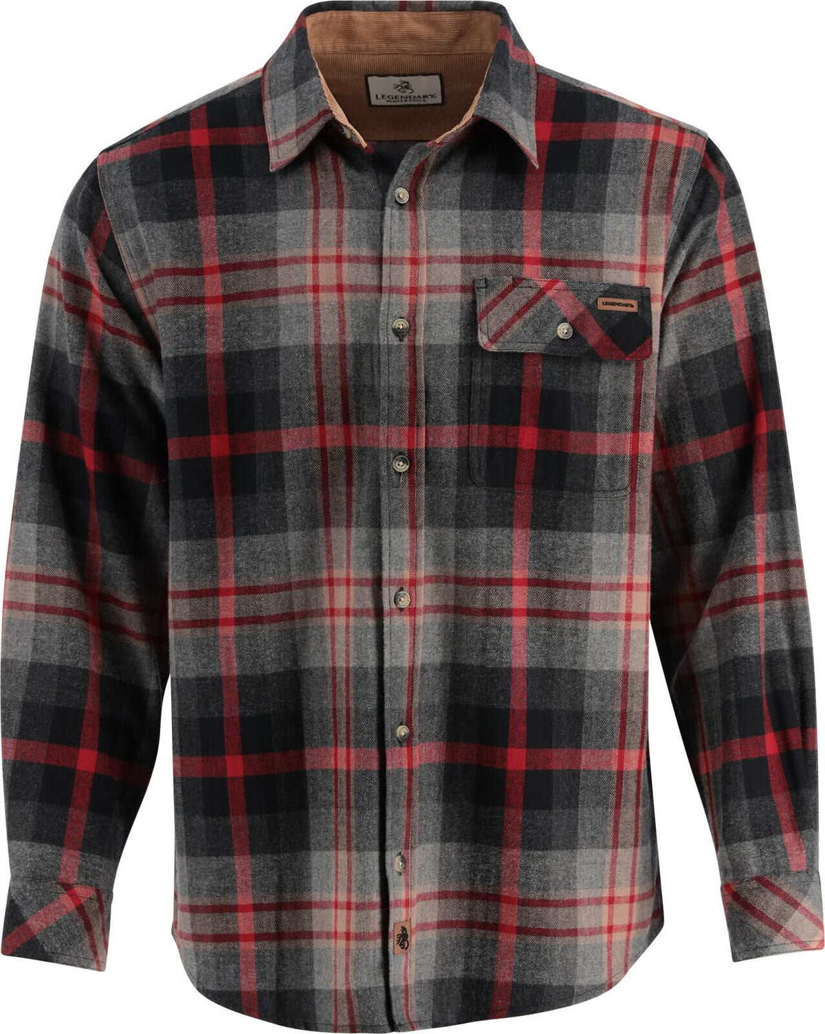 Legendary Whitetails Mens Flannel Long Sleeve Button Down 100% Cotton Shirt Jansha Store