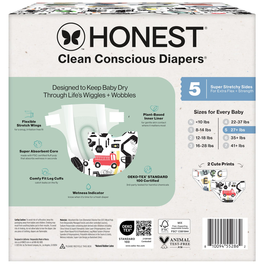 The Honest Company Diapers, All the Alpacas + Turtle Time, Size 1, 78 Count Jansha Store