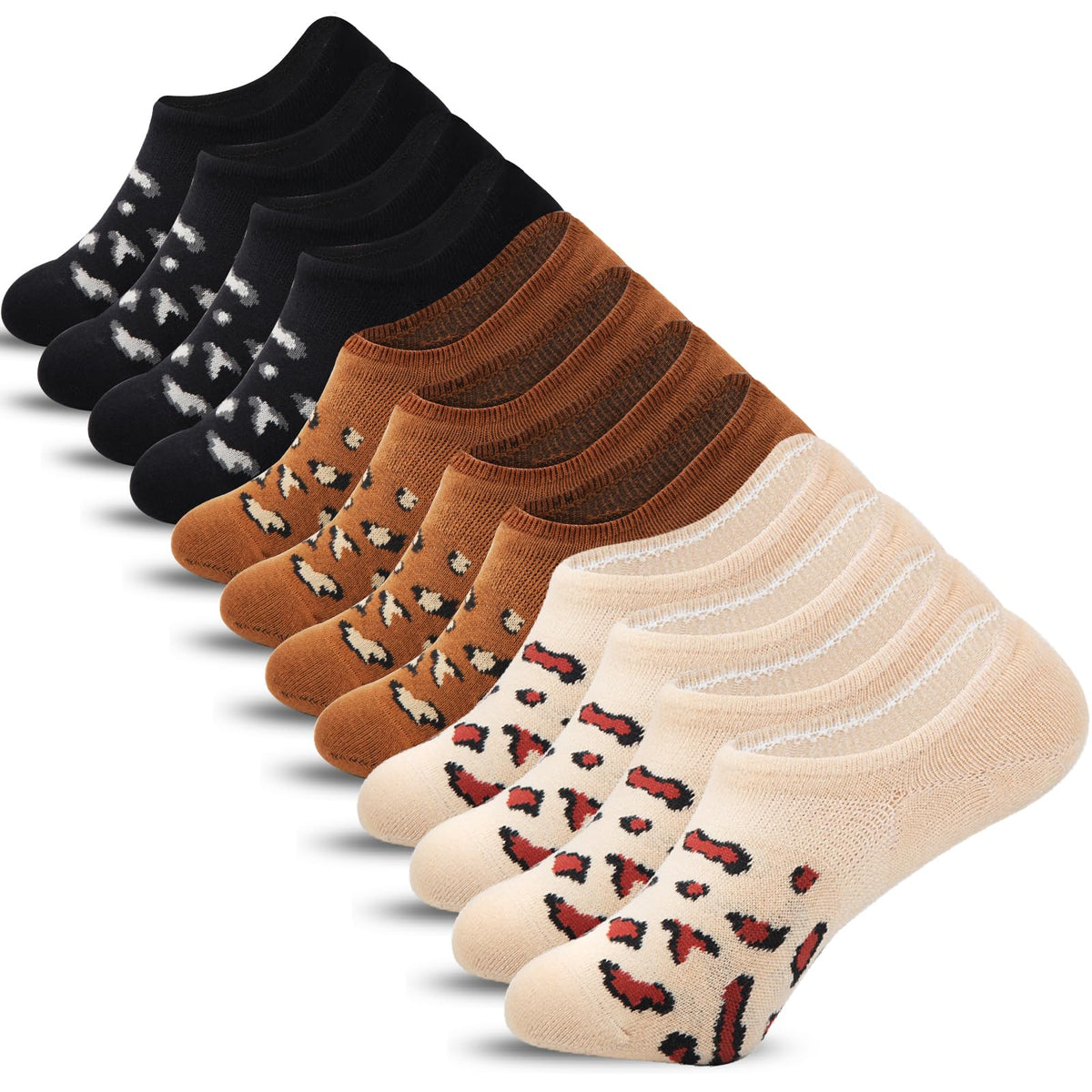 IDEGG Women & Men No Show Low Cut Anti‑Slip Casual Sports Running Socks Jansha Store