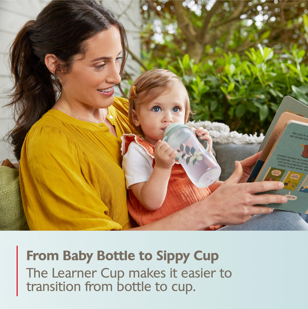 NUK for Nature Learner Cup, 10 oz, 9+ Months – BPA Free, Spill Proof Sippy Cup Jansha Store