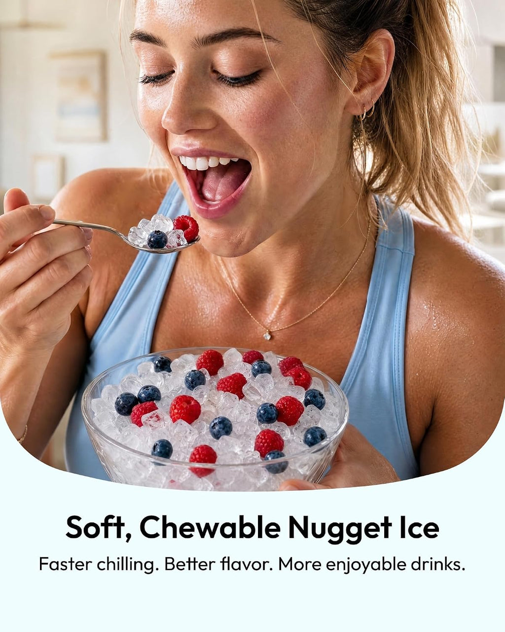 Euhomy Countertop Nugget Ice Maker, 35lbs Daily Sonic Crushed Ice Machine Jansha Store