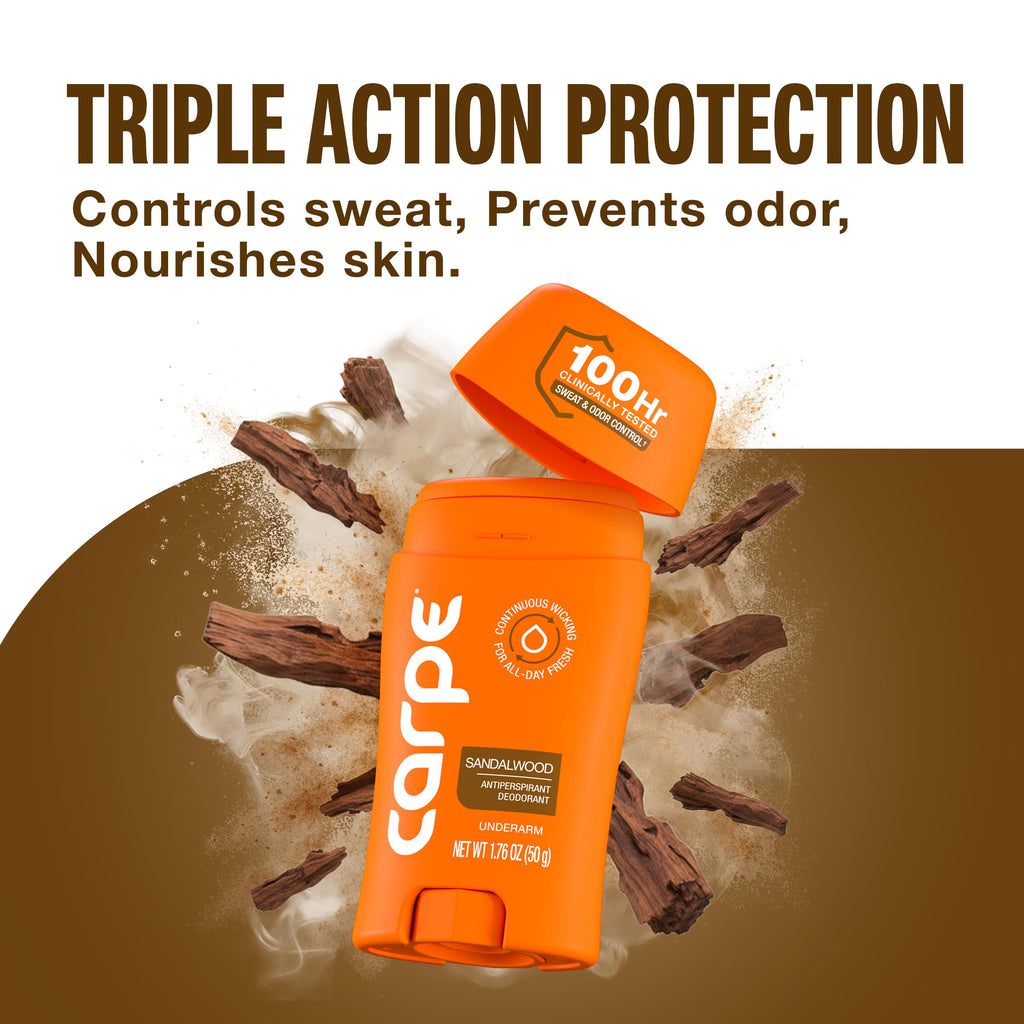 Carpe 100-Hour Antiperspirant Deodorant, Mountain Breeze - 2 Pack Jansha Store