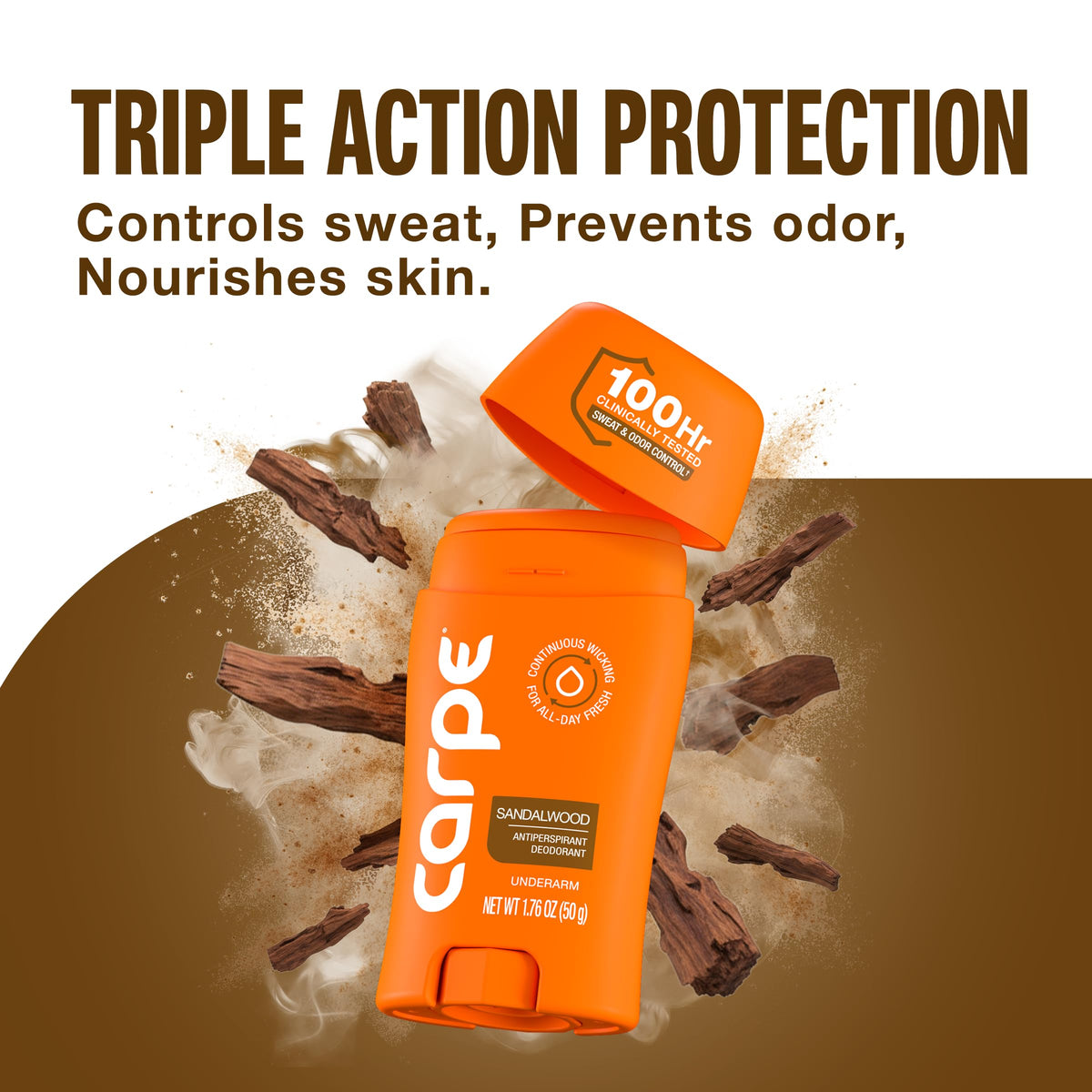 Carpe 100-Hour Antiperspirant Deodorant, Mountain Breeze - 2 Pack Jansha Store