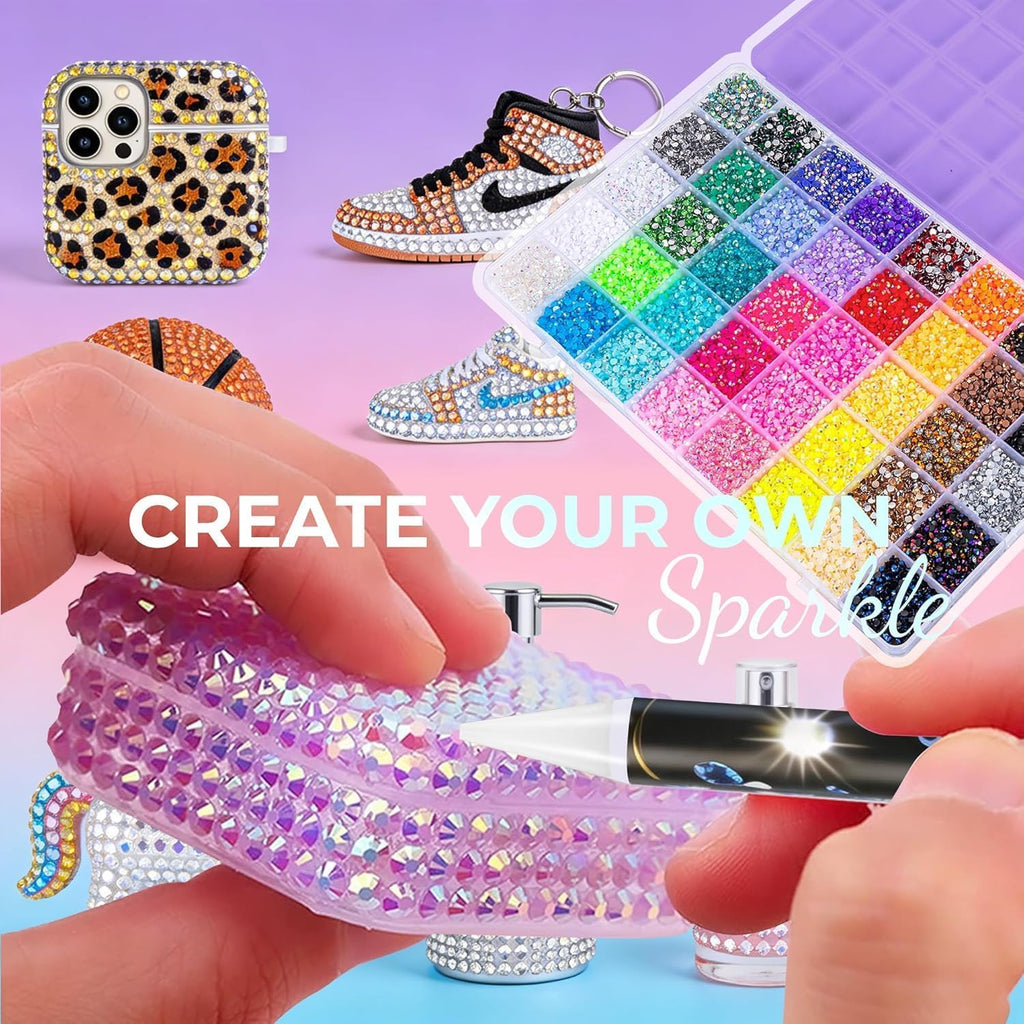 Bedazzling Kit 48000Pcs 60 Colors 3mm Resin Jelly Rhinestones - Diamond Art Jansha Store