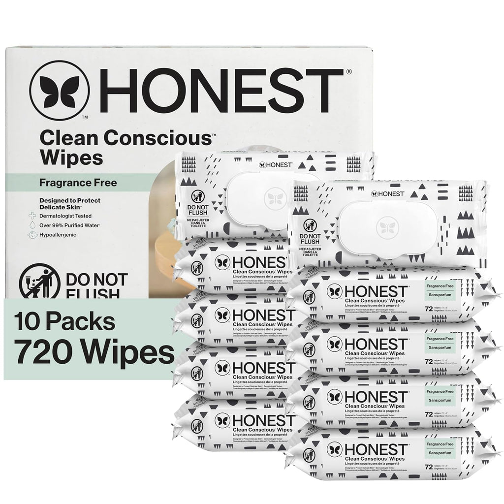 The Honest Company Multi-Use Baby Wipes, Pattern Play, 720 Count Jansha Store
