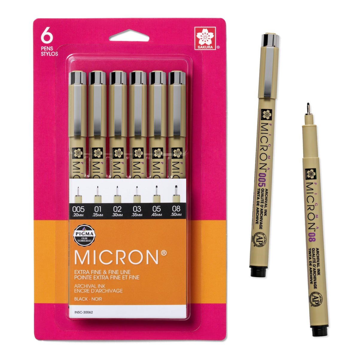 Sakura Pigma Micron Fineliner Pens, Black, Classroom Set, 72 Pack Jansha Store