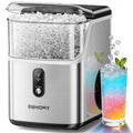 EUHOMY Nugget Ice Maker Countertop, 35lbs/24H, Ready in 7 Mins, Stainless Jansha Store