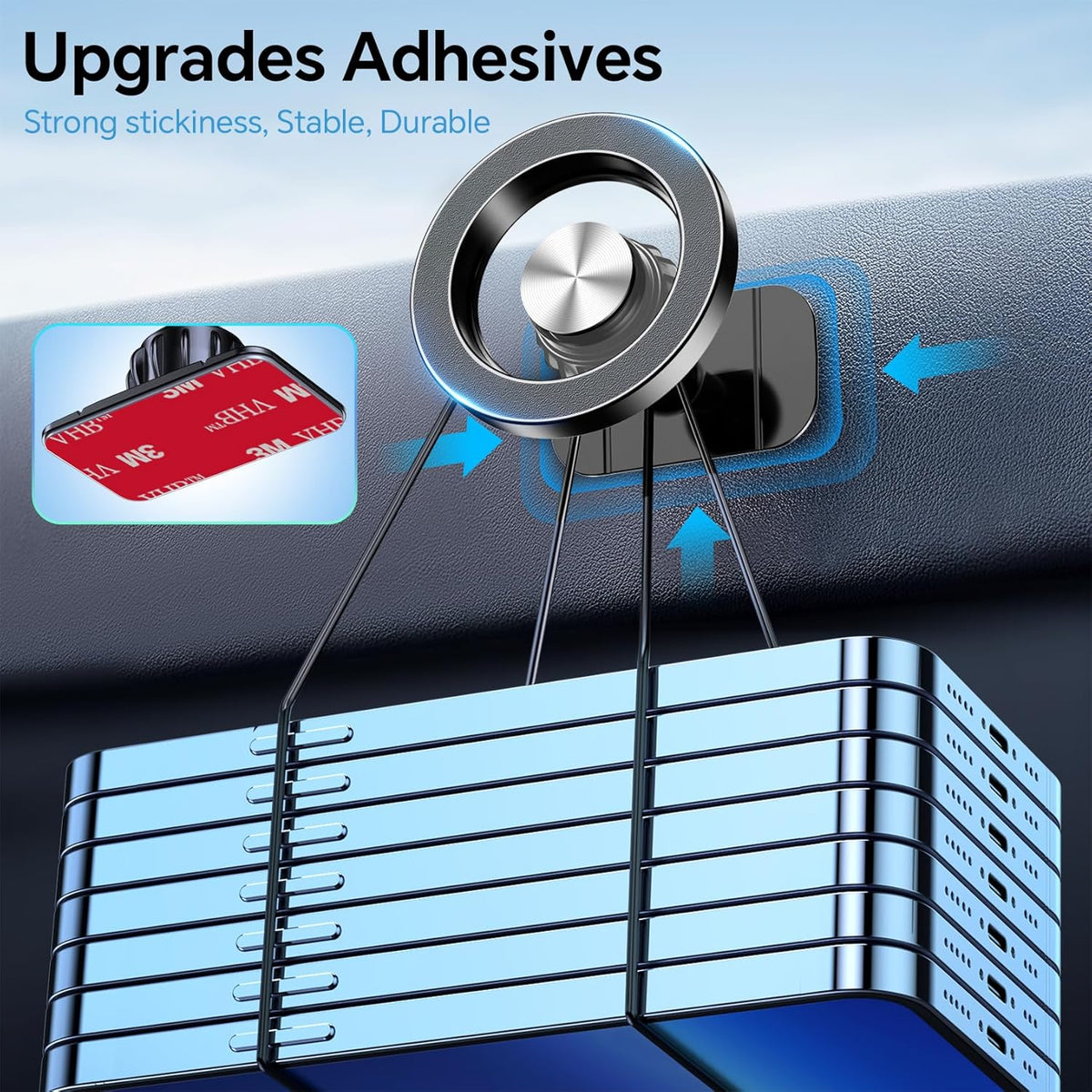 Kaistyle for Magsafe Car Mount【Strong Magnet】 Magnetic Phone Holder for Car Phone Holder Mount Dash Mounted Holders Phone Holders for Your Car Accessories for Women Men for iPhone 18 Pro Max 17 16 15 Jansha Store
