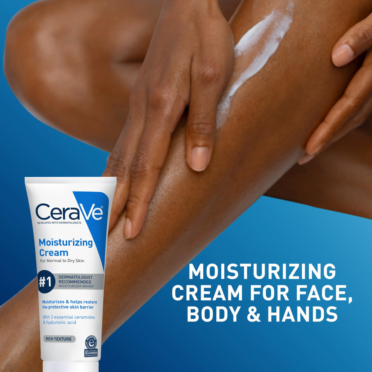 CeraVe Moisturizing Cream, Face & Body Moisturizer for Dry Skin, 19oz Jansha Store