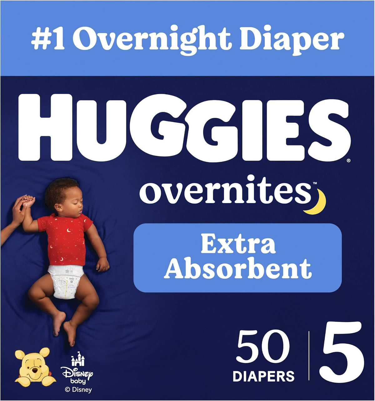 Huggies Overnites Diapers Size 5, 50 Count Jansha Store