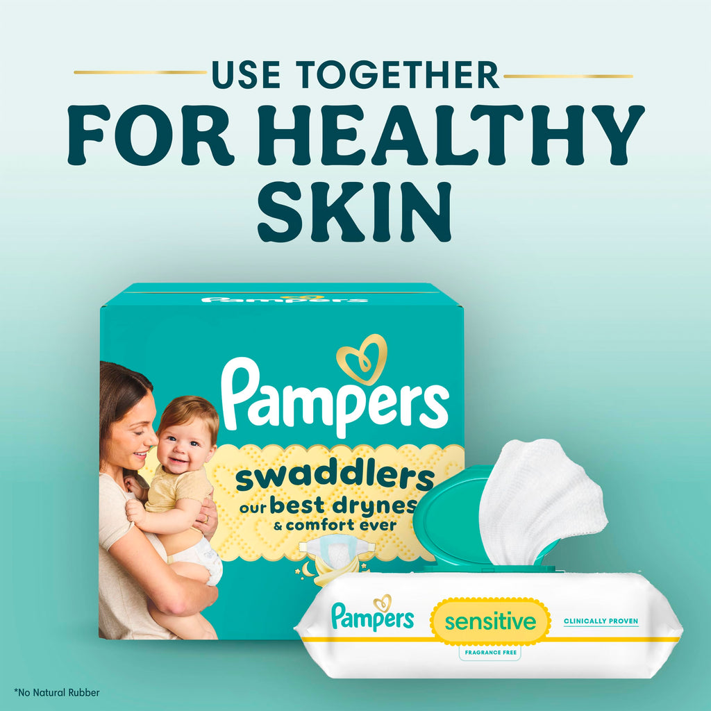Swaddlers Diapers, Size 4 (15-34 lbs), 150 Count, Fragrance Free, Hypoallergenic, Absorbent, Pediatrician Recommended, Skin Safe Jansha Store