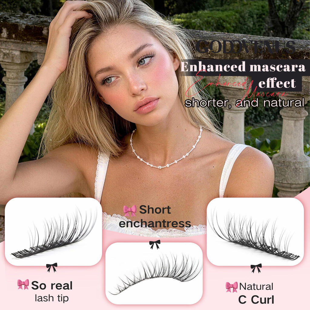 Brown Lash Clusters Natural For Soft Glam 300Pcs Wispy Lashes Cluster Eyelash Cluster Extensions C Curve Individual Lashes DIY Lash Extension Waterproof & Long - Lasting (10-16mm) Jansha Store