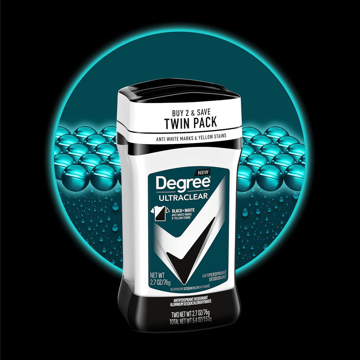 Degree Men UltraClear Antiperspirant Deodorant, 2 Count, 2.7 oz Jansha Store