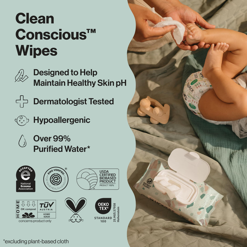 The Honest Company Multi-Use Baby Wipes, Pattern Play, 720 Count Jansha Store