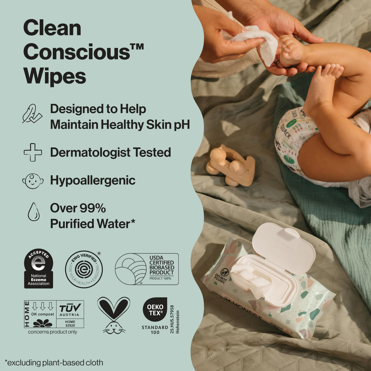 The Honest Company Multi-Use Baby Wipes, Pattern Play, 720 Count Jansha Store