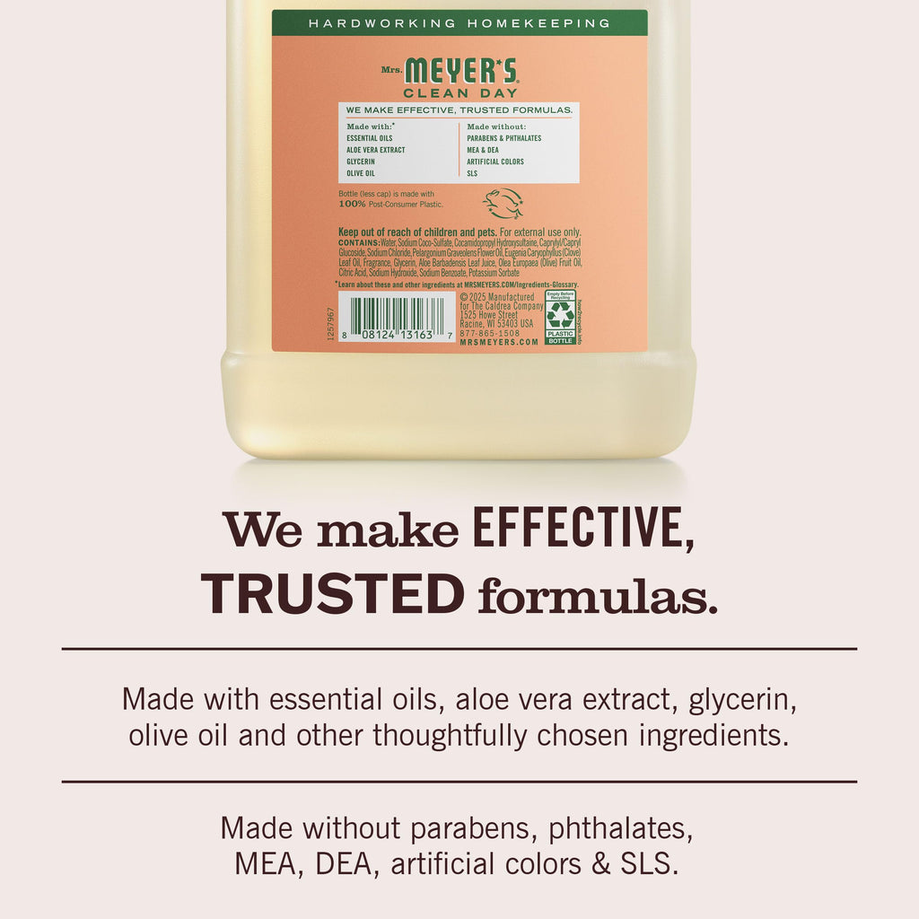 MRS. MEYER'S CLEAN DAY Hand Soap Refill, Lemon Verbena Scent, 33 Fl Oz Bottle Jansha Store