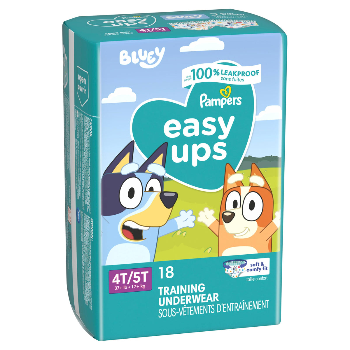 Easy Ups Girls & Boys Potty Training Pants, Size 7 (5T-6T), 84 Count, Bluey Absorbent Pull Up Training Underwear, Up to 100% Leakproof Day and Night, Hypoallergenic Jansha Store