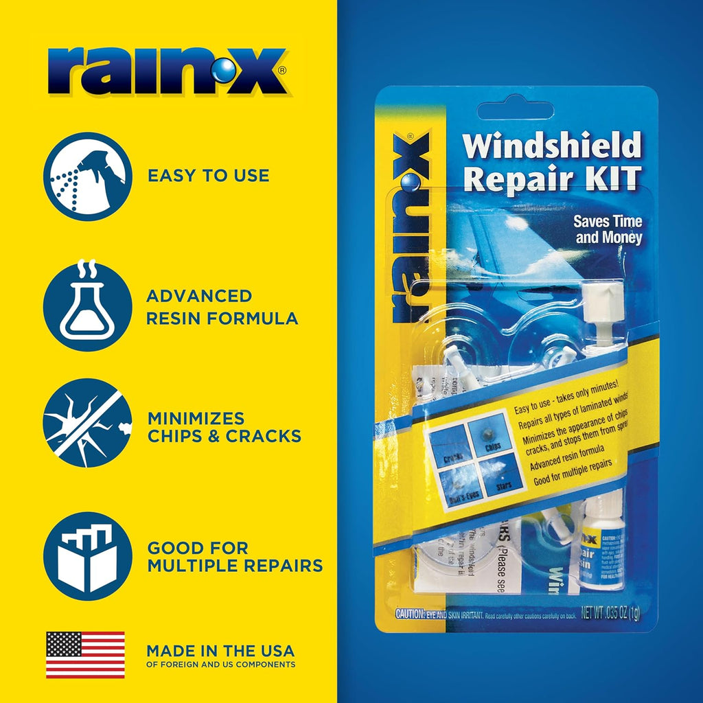 Rain-X 600001 Windshield Repair Kit for Chips, Cracks & Bullseyes Jansha Store