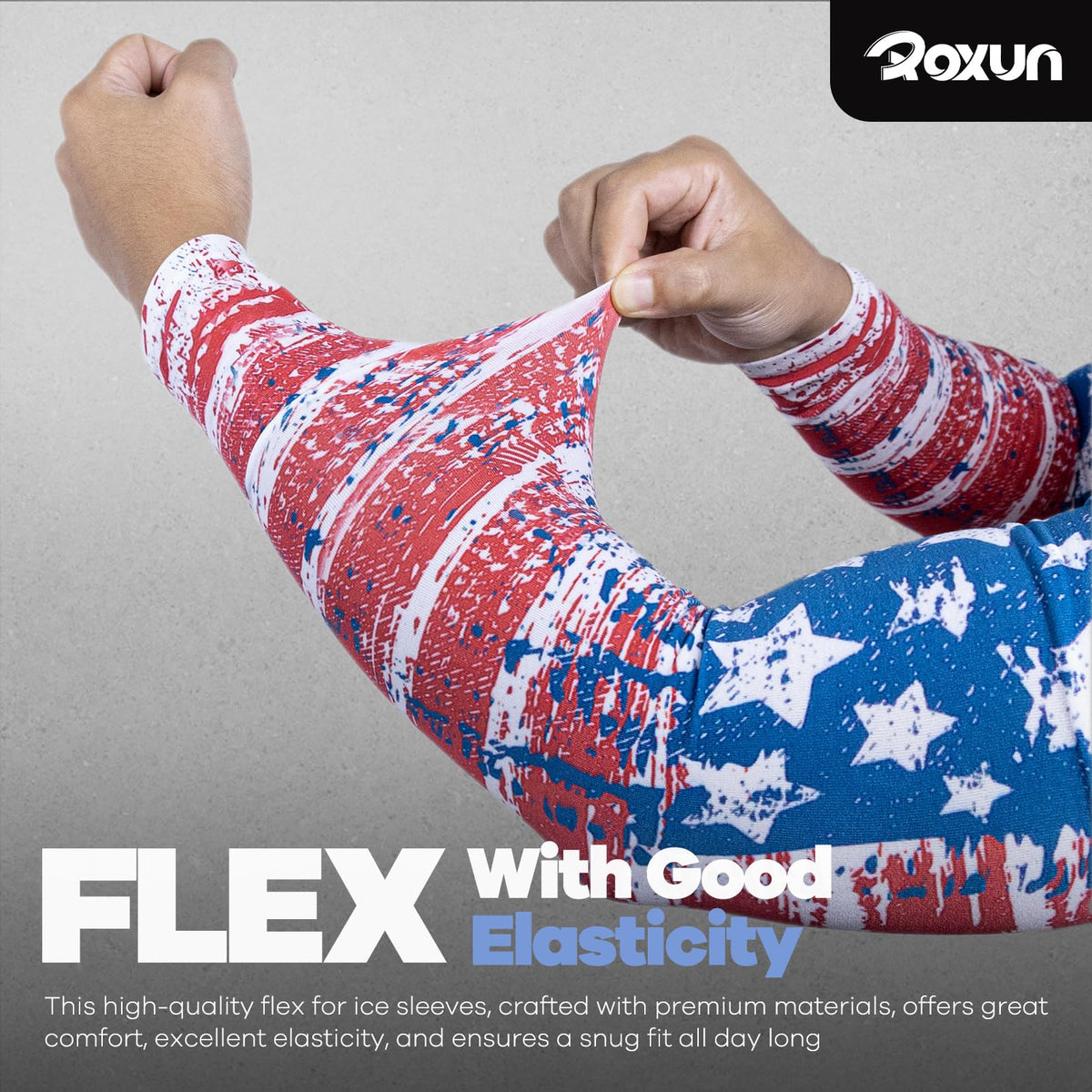 ROXUN Arm Sleeves Cooling UV Sun Protection Sport Compression for Men Women Jansha Store
