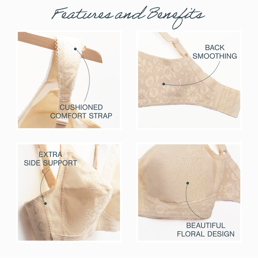 Playtex Women's Wireless Bra, 18 Hour Plus-Size Bras Available, Full Coverage, Smoothing, 4693, Single or 2-Pack Jansha Store