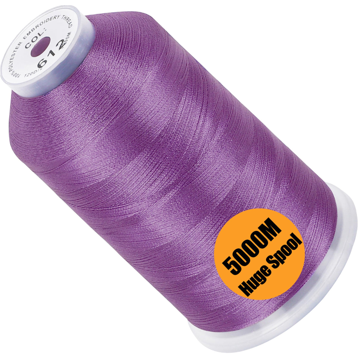 New brothread 5000M Huge Spool Embroidery Machine Thread - White Jansha Store