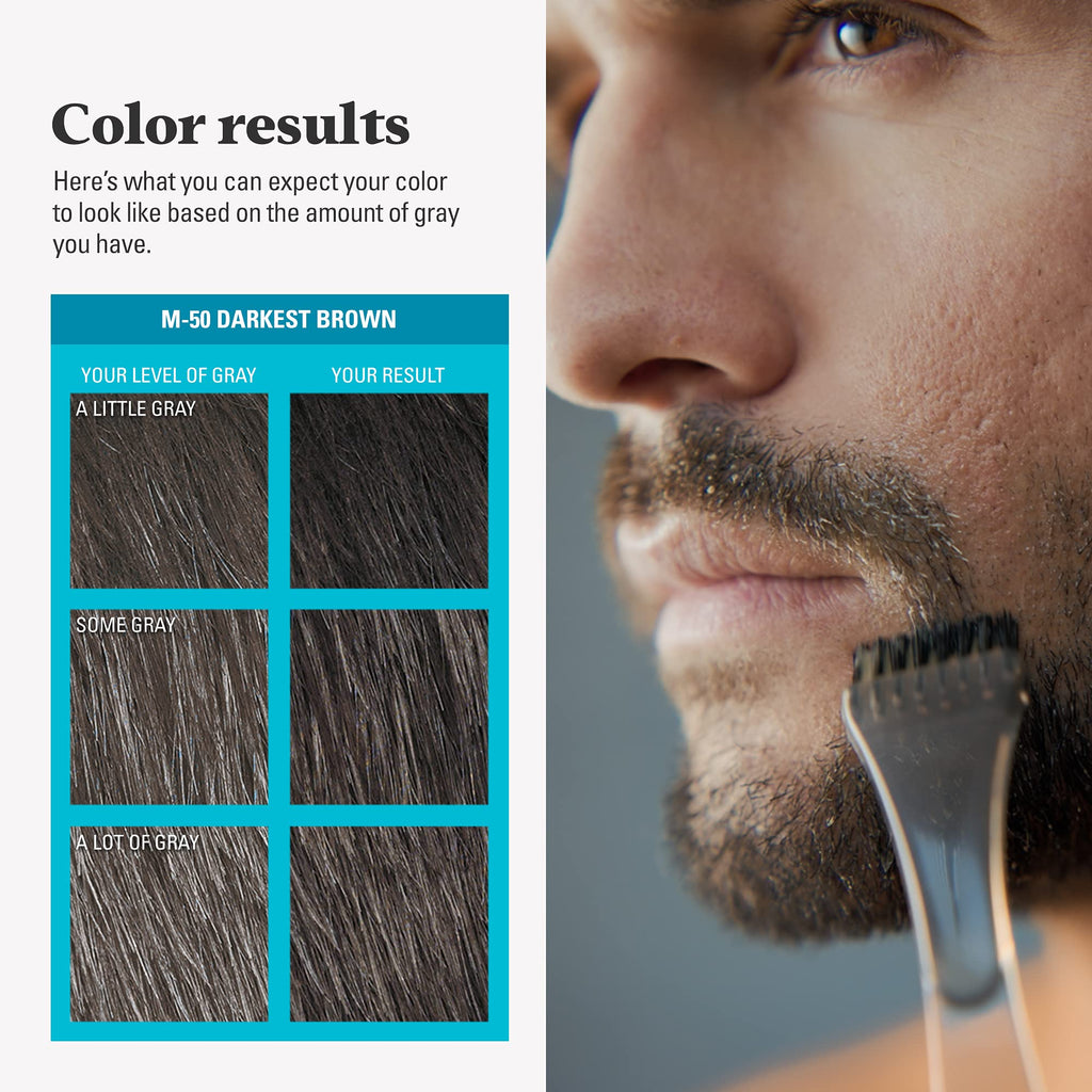 JUST FOR MEN Mustache & Beard Dye, Keratin, Light Brown M-25 (1 Pack) Jansha Store