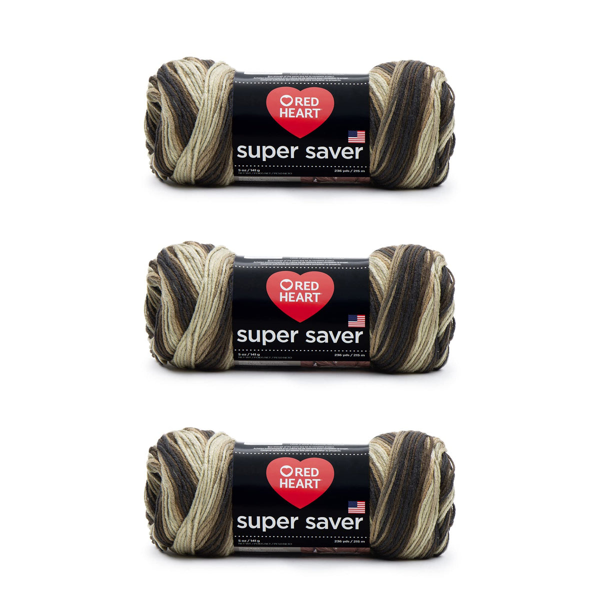 Red Heart E300 Super Saver Economy Yarn, Paddy Green Jansha Store
