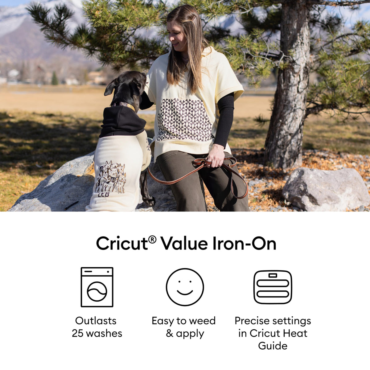 Cricut® Value Iron-On, White (12 in x 5 ft) Jansha Store